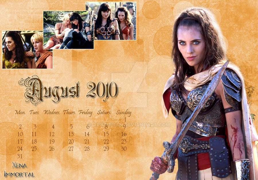 Calendar August 2010 by Aphrodian on DeviantArt Calendar August 2010 by Aphrodian on DeviantArt