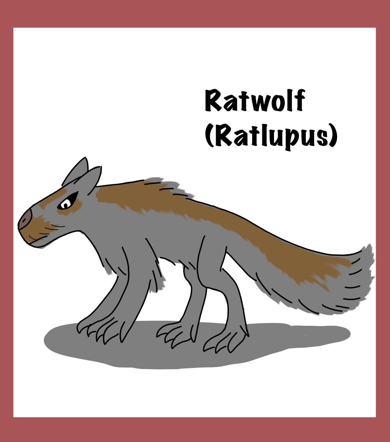 Glass Wolves Rat Creature profile: Rat Wolf (Ratlupus) by djdrogo747 on DeviantArt