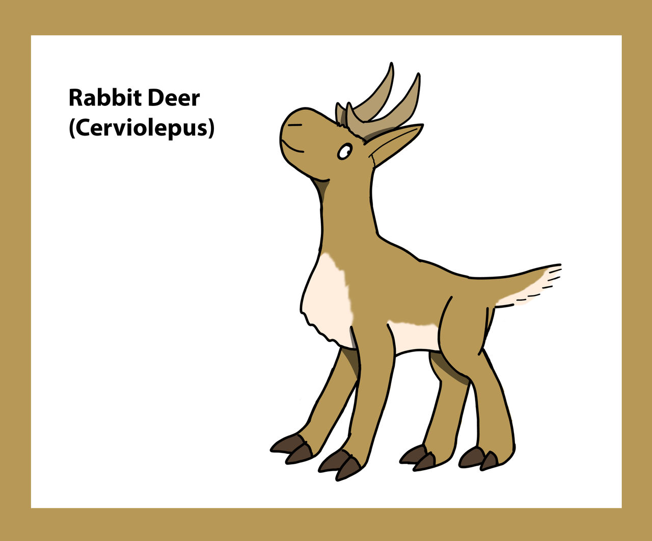 Creature profile: Rabbit Deer (Redesign) by djdrogo747 on DeviantArt