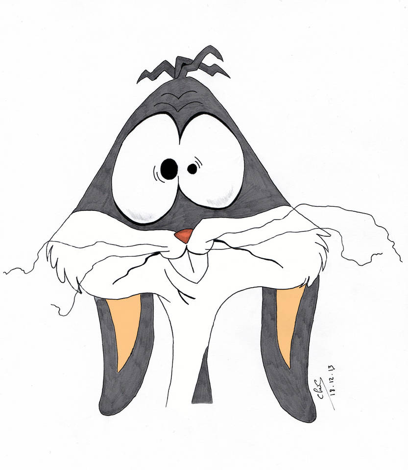 Scared Bugs bunny by ChrisDraws on DeviantArt