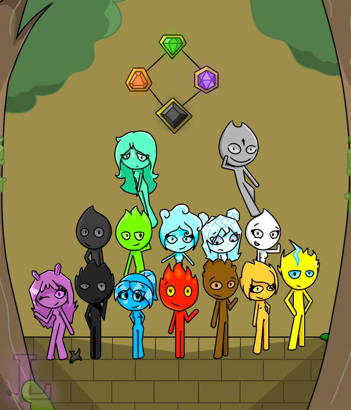 Fireboy Inflation Fireboy and Watergirl: The Elemental Friends by LavenderArts557 on ...