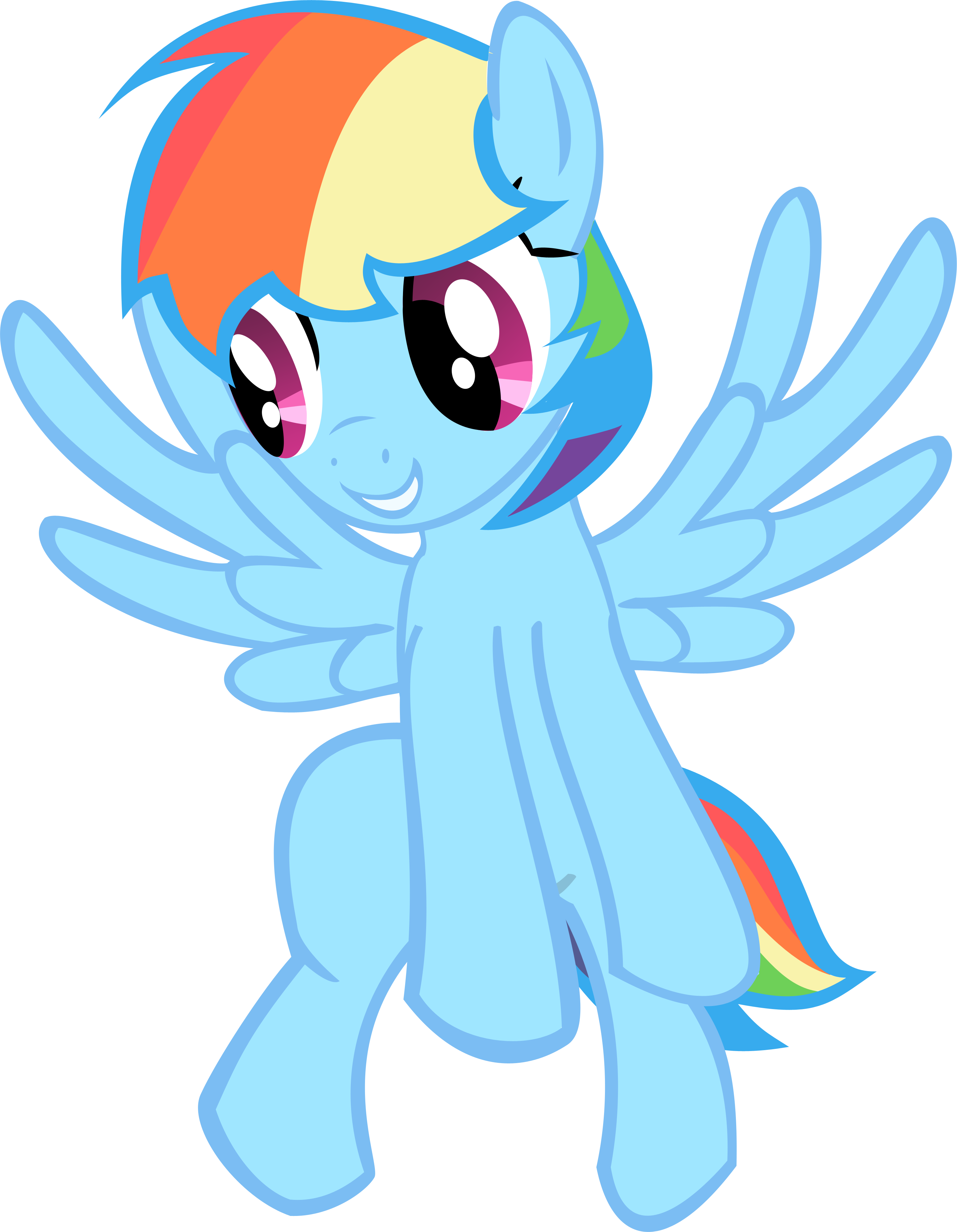 Shorthaired Rainbow Dash by rorycon on DeviantArt