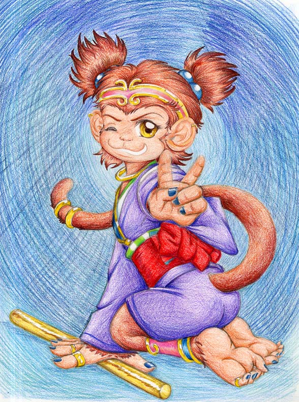 Year of the monkey Saruko Hime