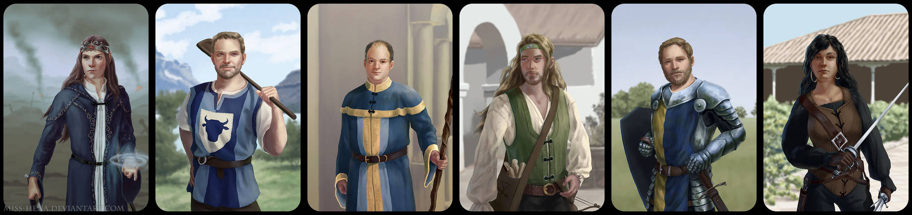 DSA: Character Portraits by miss-hena on DeviantArt