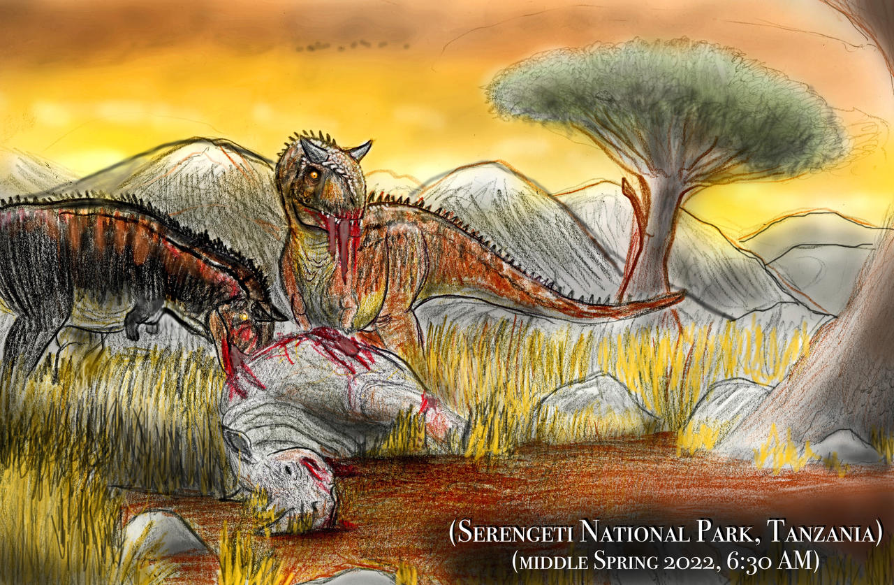 JURASSIC AFTERMATH: African Carnotaurs by Taliesaurus on DeviantArt