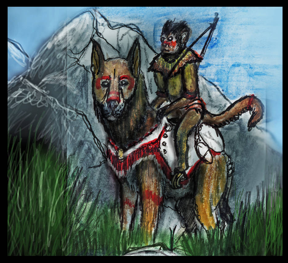 PLANET OF THE APES: CAPUCHIN DOG RIDER by Taliesaurus on DeviantArt