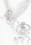 Sketch: Into the Clouds by Angel-Creations