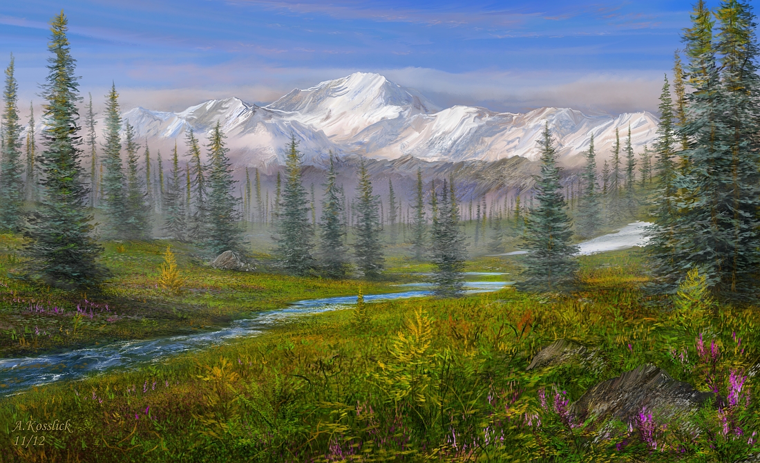 Alaska Taiga Forest Attempt By Andrekosslick On Deviantart Alaska Taiga Forest Attempt By Andrekosslick On Deviantart
