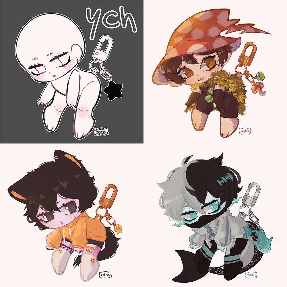 Conneted Keychains Ych YCH keychain /OPEN by MelMel-adopts on DeviantArt