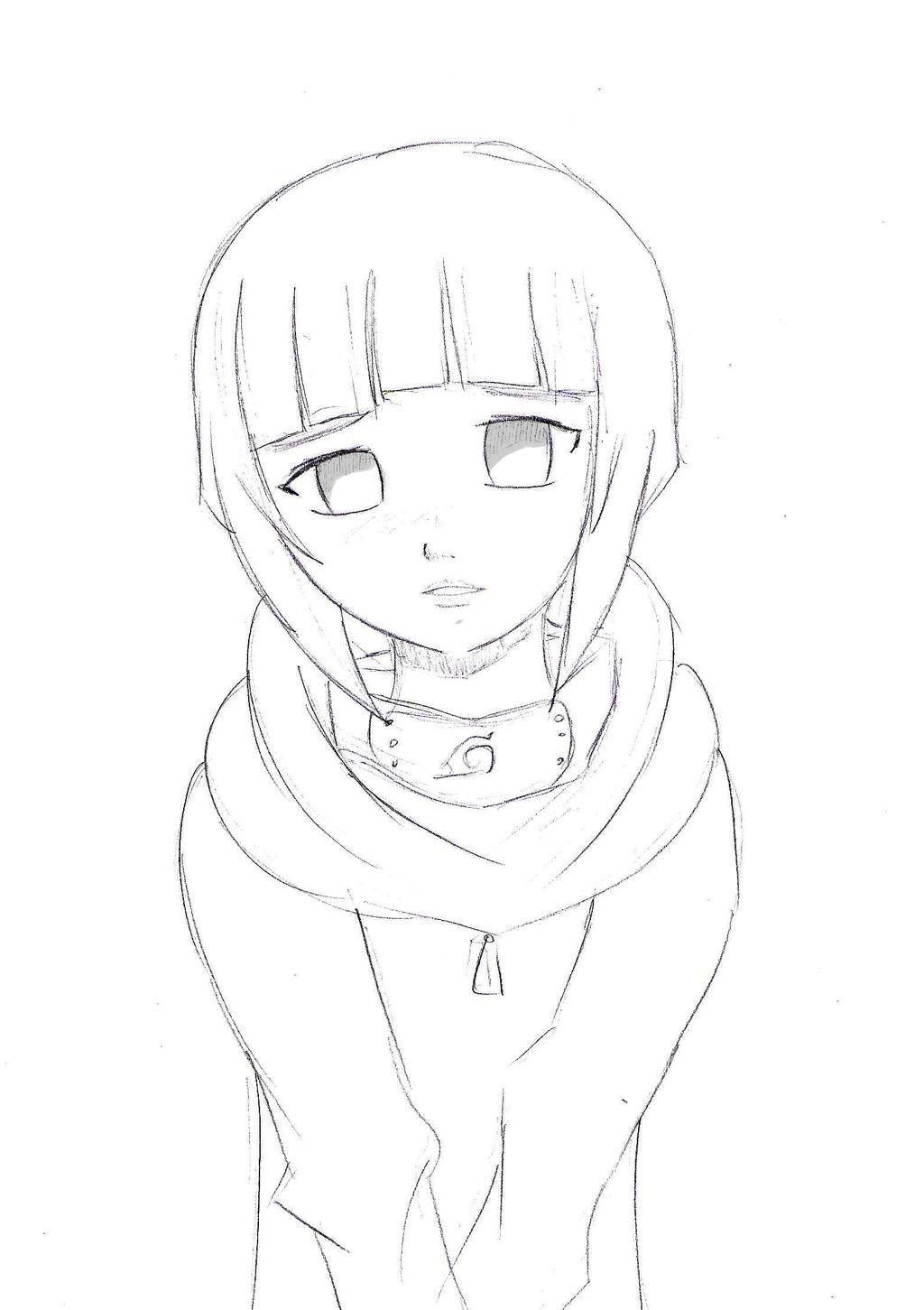 Hinata Hyuga lineart