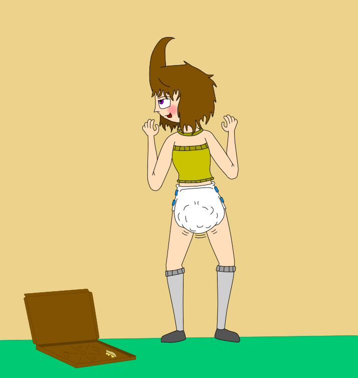 Jasmine's After Snack Messy Diaper Attack! by TomTom64DA on DeviantArt