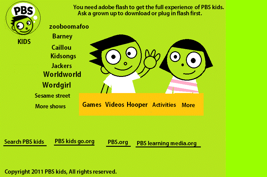 pbs kids 2001 shows