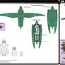 Romulan Cruiser and Courier and Two Alien Shuttles