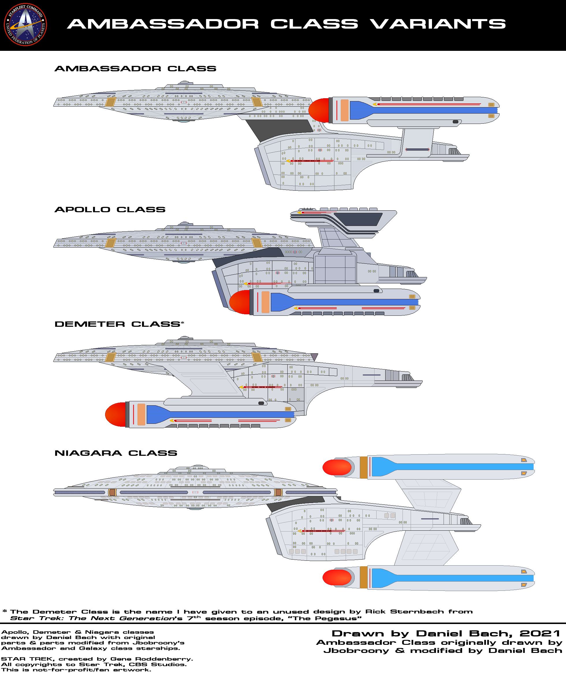 Deviantart Ambassador Class Ambassador Class Variants by Wild-Endeavour on DeviantArt