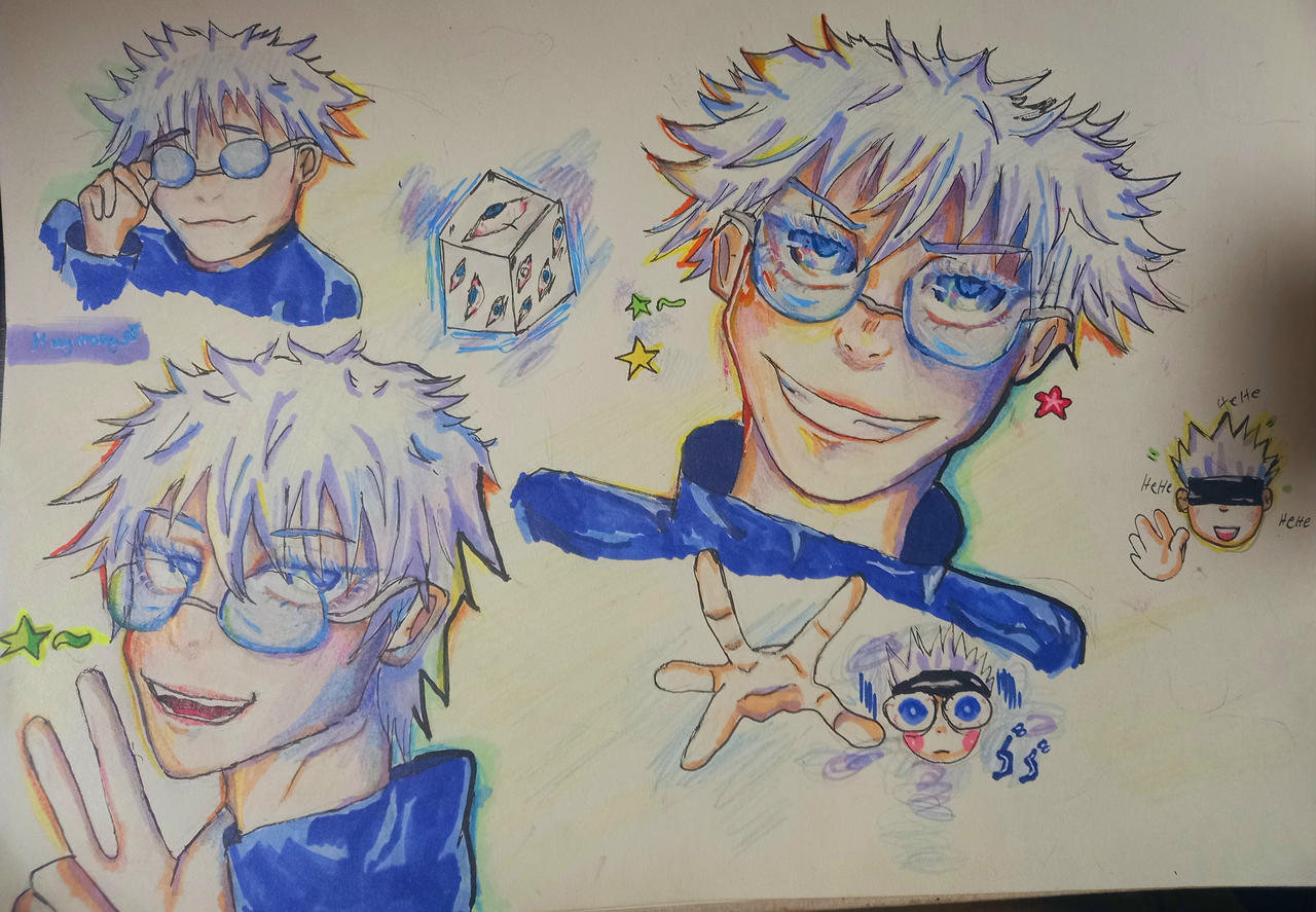 Gojo doodles by maydorkie on DeviantArt
