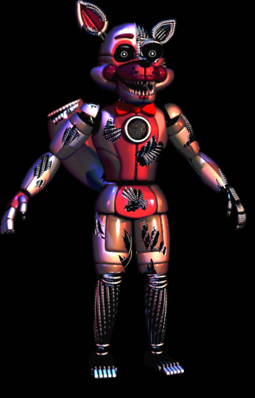 Funtime Withered Foxy - Fnaf 2 Funtime Withered Foxy, HD Png Download -  894x894(#6107864) - PngFind