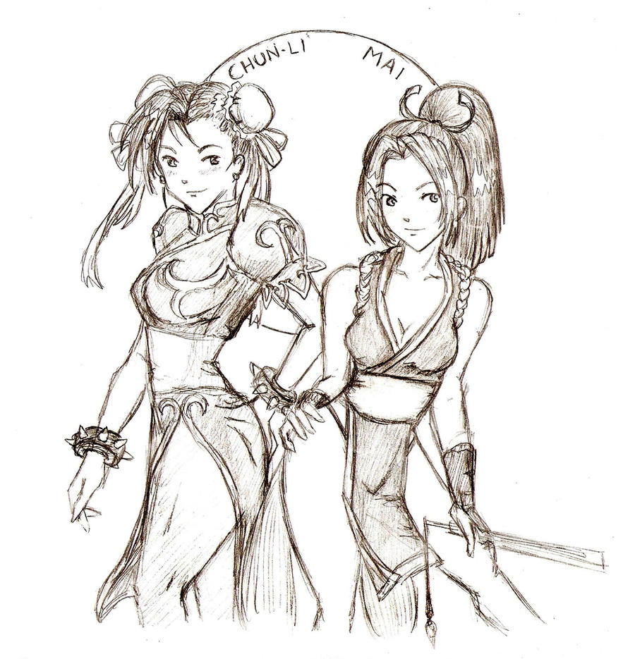 Chun-Li and Mai