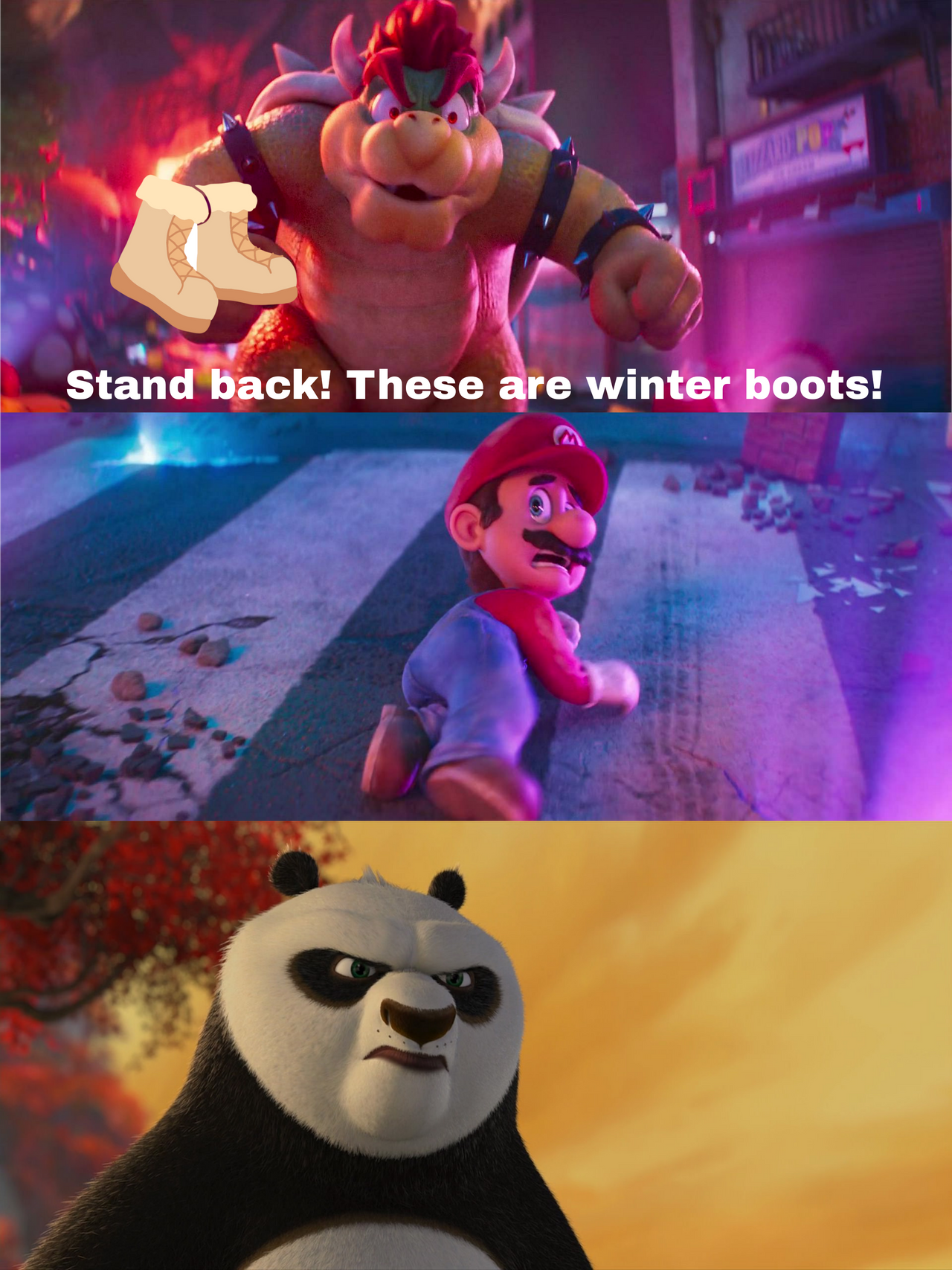Pooha Mario Po rescues Mario from Bowser by ProGuy2006 on DeviantArt