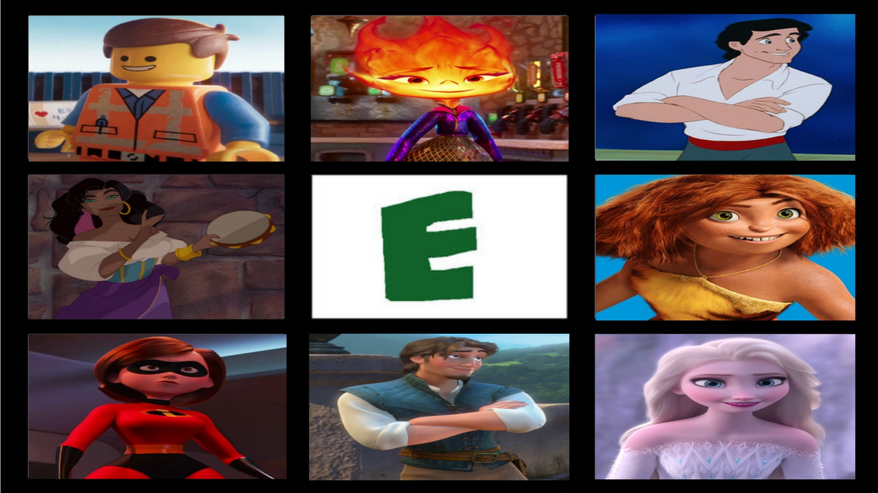 My Favorite Letter E Characters by ProGuy2006 on DeviantArt