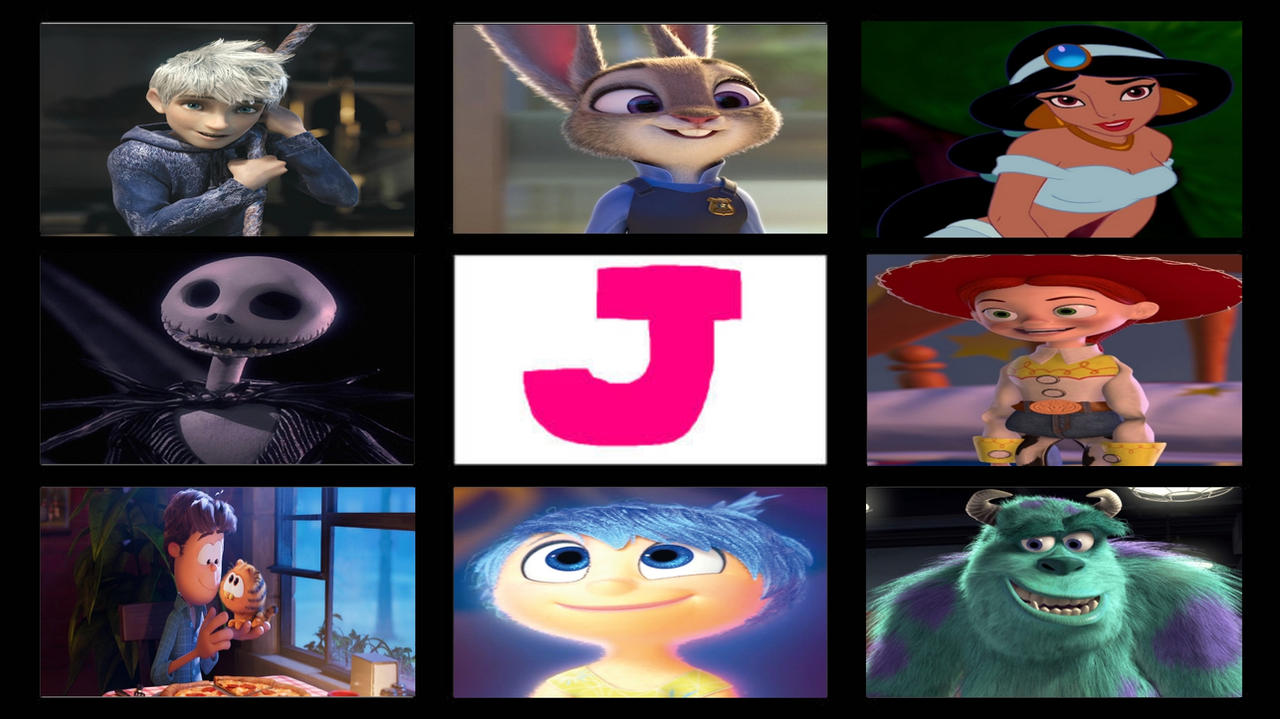 Letter R J Characters My Favorite Letter J Characters by ProGuy2006 on DeviantArt