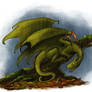Dragon Cave - Olive dragon