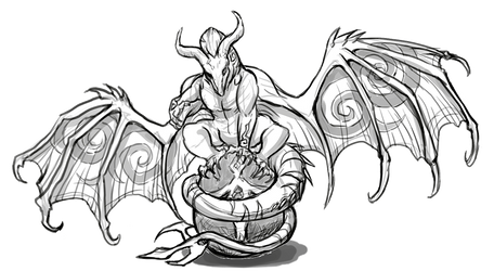 Dragon Cave - Vampire sketch