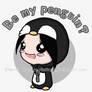 T-Shirt Design - Be My Penguin