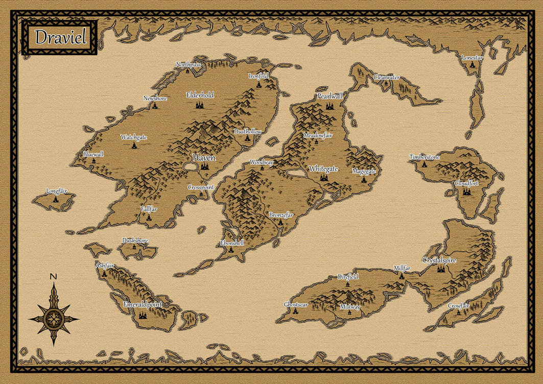 Fantasy Language Map Fantasy Map 05 by SilverVoidArt on DeviantArt