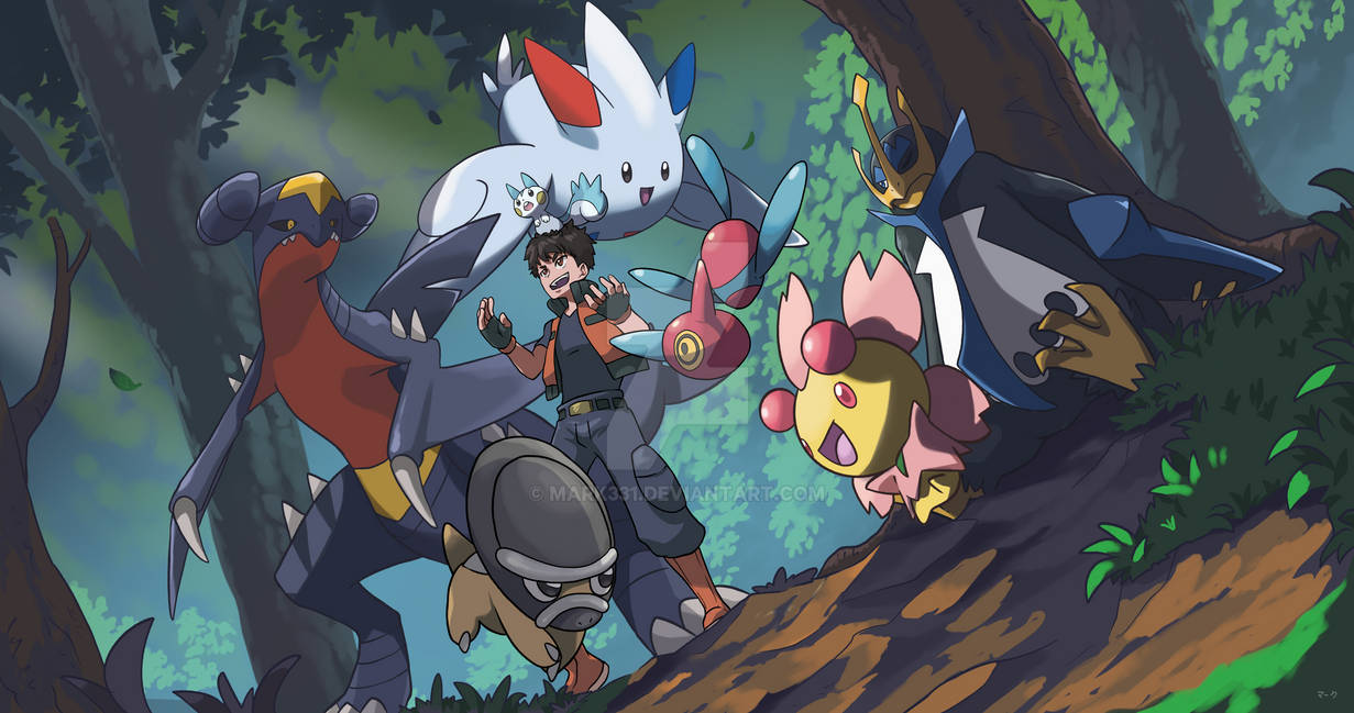 POKEMON RANGER AND TEAM by mark331 on DeviantArt