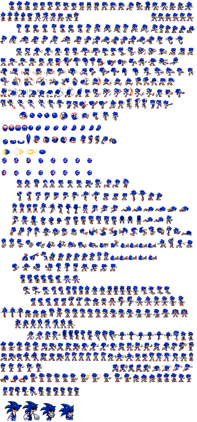 Sonic.EXE sprite sheet by SuperSubtomicSonic on DeviantArt