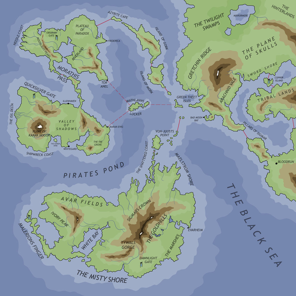 2018 10 27 Map Age Of Sigmar By Gecktron On Deviantart Age Of Sigmar Map