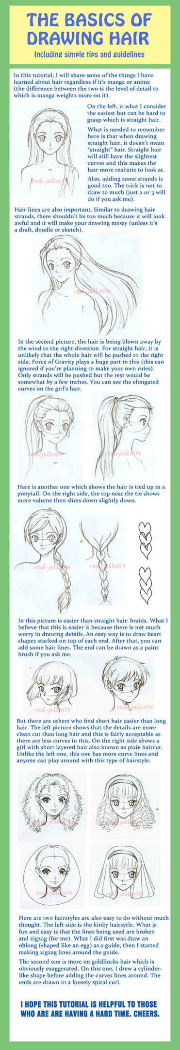 Basic Hair Tutorial By Red Jello04 On Deviantart