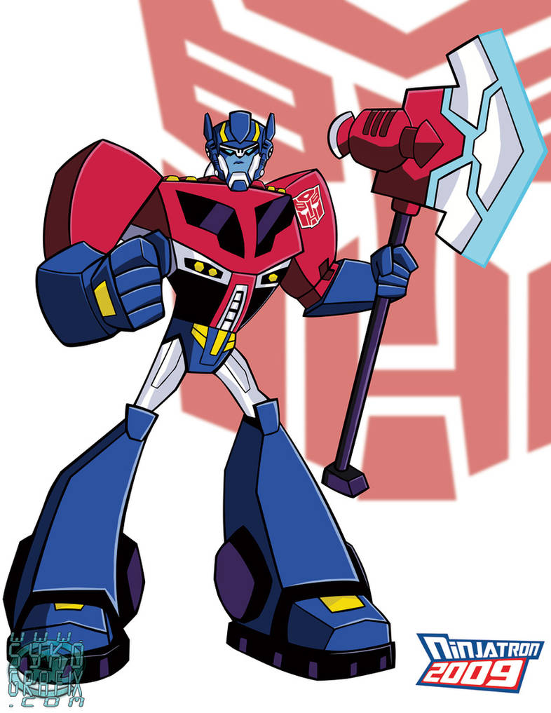 TFAnimated Optimus Prime by ninjatron