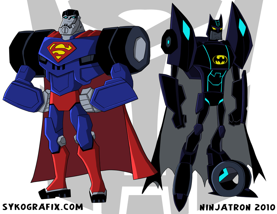 Superman Transformers Batman Captain America Trousse