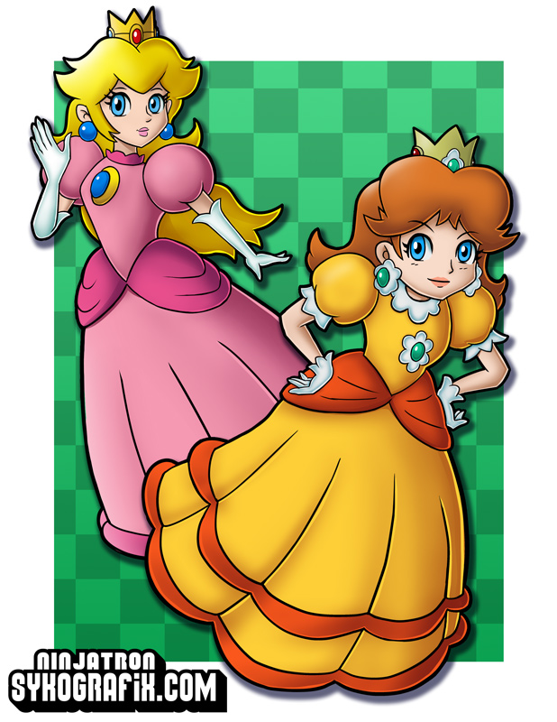 Peach and Daisy