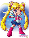 SD Sailor Moon by ninjatron