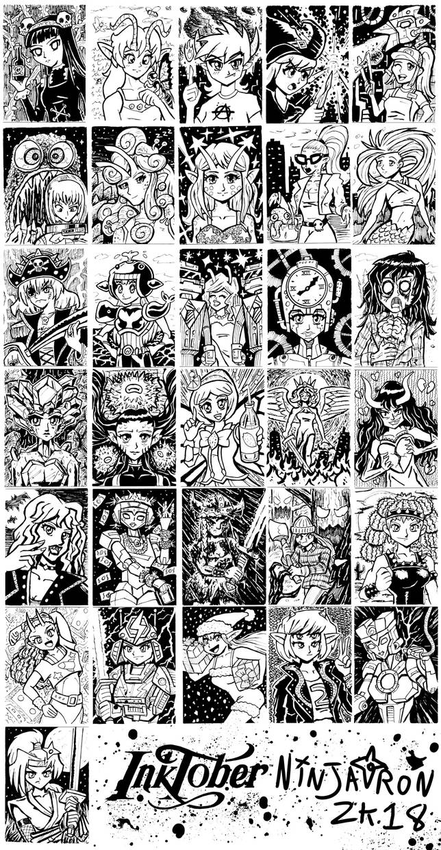 Inktober 2018 by ninjatron