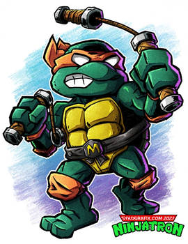 Ninjatron Style - TMNT Michelangelo
