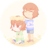 Frisk and Chara by GREATLORDHELIX