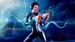 Rival NERF Gun series featuring Maggie Sirene