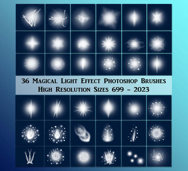 Magic Light Effect Brushes Exclusive Stock by CelticStrm-Stock on