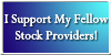 I Support My Fellow Stock Peeps Stamp by CelticStrm-Stock