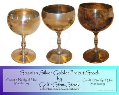 Silver Goblet Precut by CelticStrm-Stock