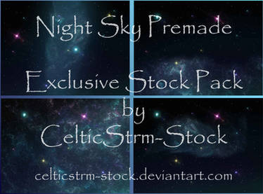 Blue Galaxy Premade Exclusive 4 Pack