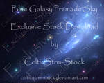 Blue Galaxy Premade by CelticStrm-Stock