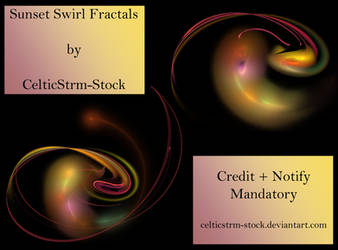 Sunset Swirl Fractals by CelticStrm-Stock