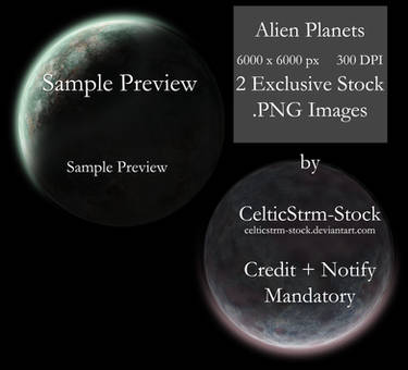 Alien Planet PNG Pack