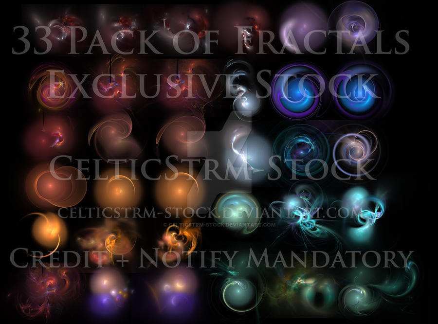 33 Fractals Pack by CelticStrm-Stock by CelticStrm-Stock