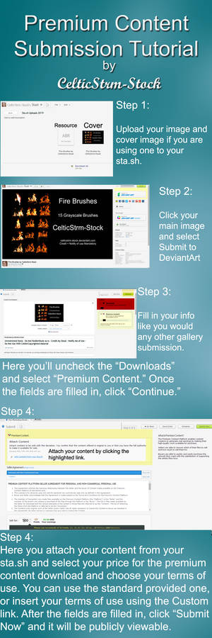 Premium Content Tutorial by CelticStrm-Stock