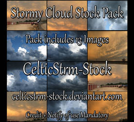 Stormy Clouds Stock Pack by CelticStrm-Stock